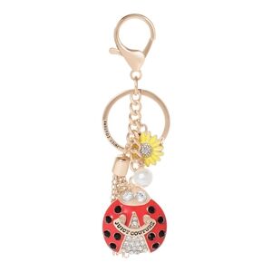 Juicy Couture Red and Yellow Ladybug Keychain